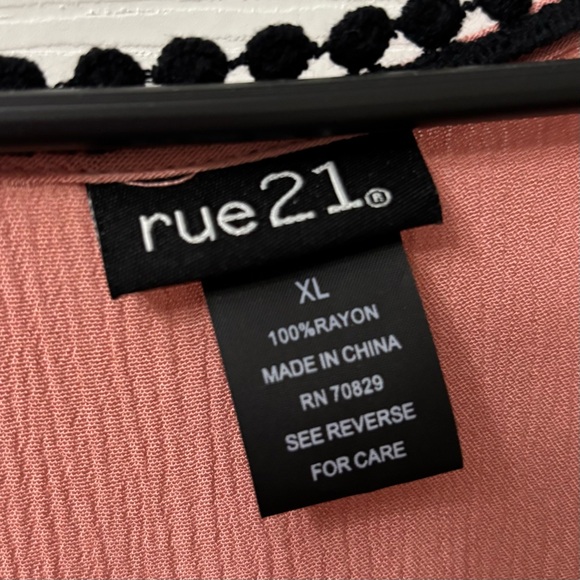 Rue21 Pink and Black Patterned Maxi Dress - Picture 6 of 9